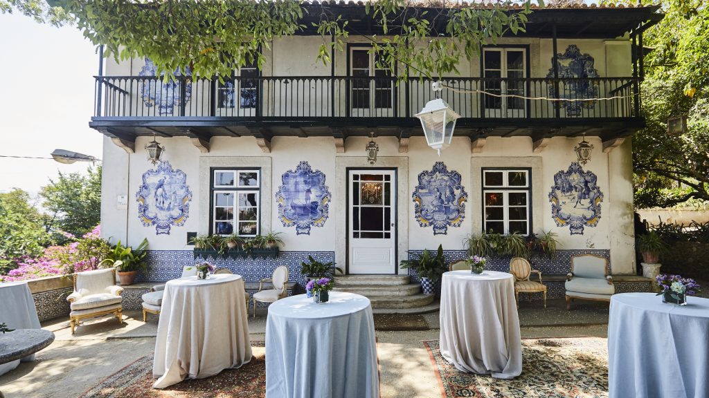 Lisbon outdoor venue for events with traditional Portuguese design